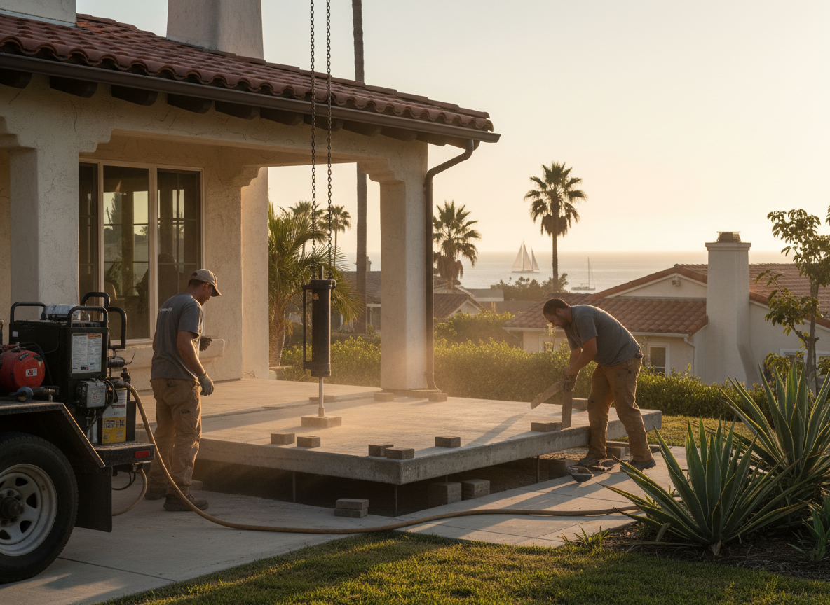 concrete leveling in Fallbrook