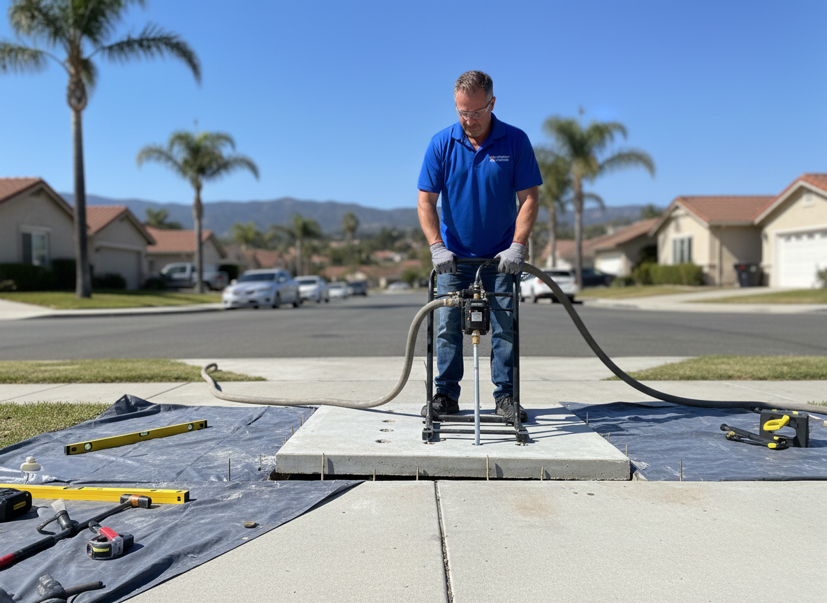 concrete leveling in La Jolla